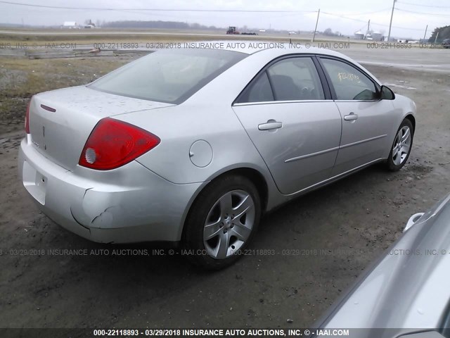 1G2ZG57B584162335 - 2008 PONTIAC G6 SE SILVER photo 4