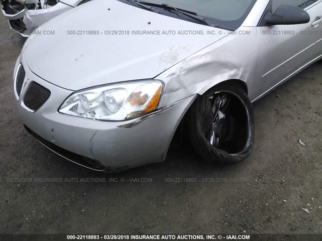 1G2ZG57B584162335 - 2008 PONTIAC G6 SE SILVER photo 6