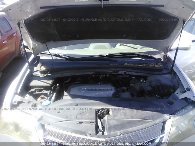 2HNYD28447H501550 - 2007 ACURA MDX TECHNOLOGY SILVER photo 10