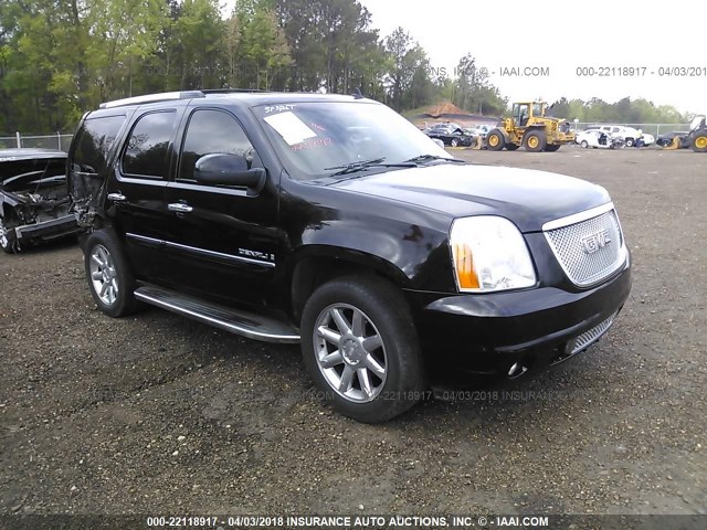 1GKEC63848J217403 - 2008 GMC YUKON DENALI BLACK photo 1