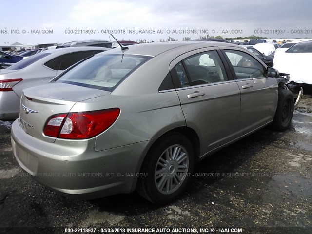 1C3LC56R38N118831 - 2008 CHRYSLER SEBRING TOURING GOLD photo 4