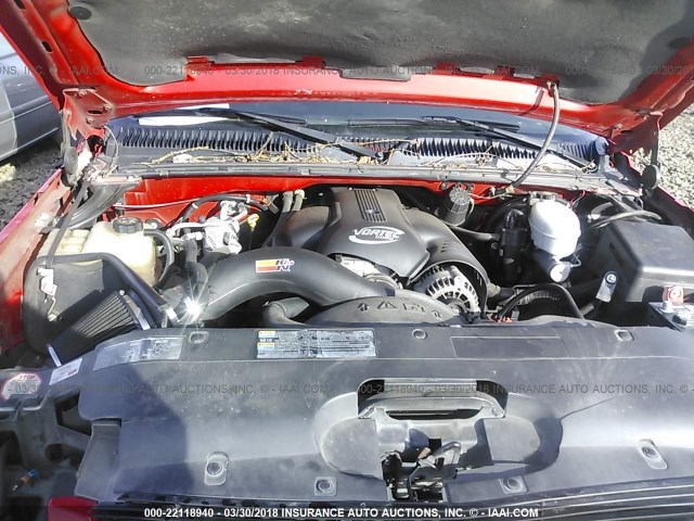 2GCEK19N231340148 - 2003 CHEVROLET SILVERADO K1500 RED photo 10