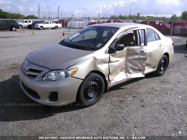 5YFBU4EE2CP041281 - 2012 TOYOTA COROLLA S/LE GOLD photo 2