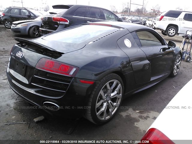 WUAENAFG7BN002922 - 2011 AUDI R8 BLACK photo 4