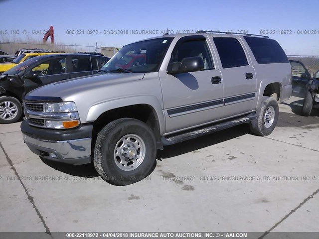 3GNGK26U55G211316 - 2005 CHEVROLET SUBURBAN K2500 Pewter photo 2