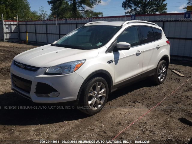 1FMCU9J94GUC68342 - 2016 FORD ESCAPE TITANIUM WHITE photo 2