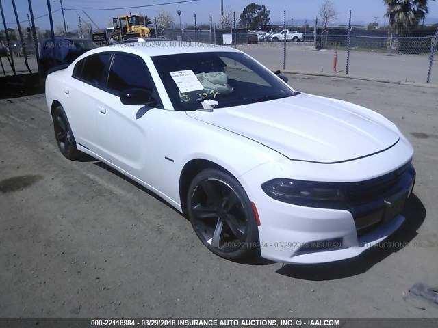 2C3CDXCT1GH226770 - 2016 DODGE CHARGER R/T WHITE photo 1
