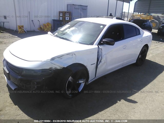2C3CDXCT1GH226770 - 2016 DODGE CHARGER R/T WHITE photo 2