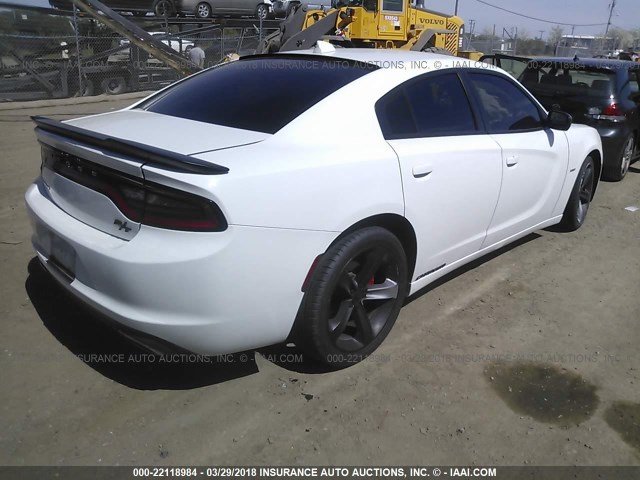2C3CDXCT1GH226770 - 2016 DODGE CHARGER R/T WHITE photo 4