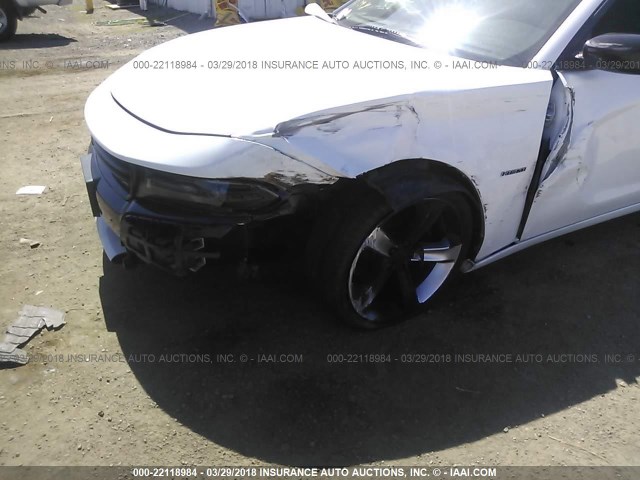 2C3CDXCT1GH226770 - 2016 DODGE CHARGER R/T WHITE photo 6