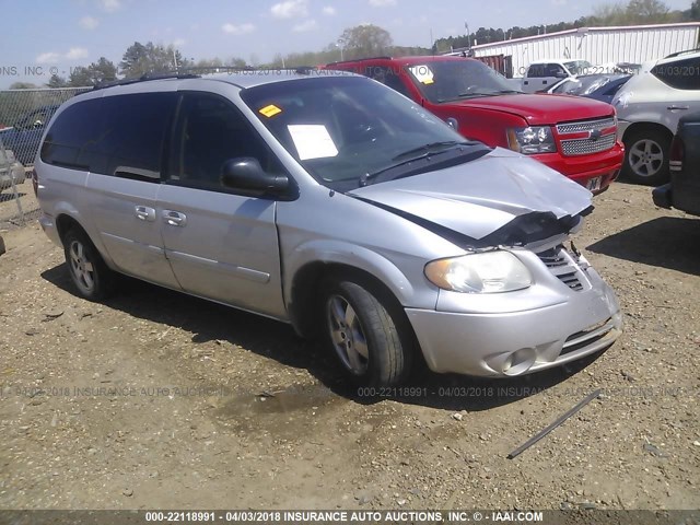 2D4GP44L65R455781 - 2005 DODGE GRAND CARAVAN SXT SILVER photo 1