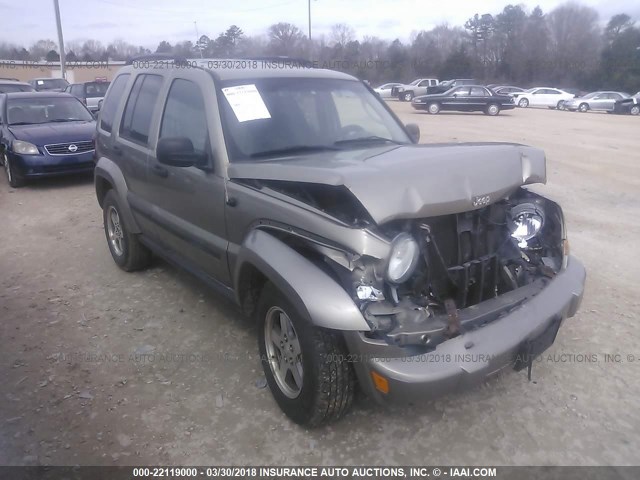 1J4GL38KX5W698385 - 2005 JEEP LIBERTY RENEGADE GRAY photo 1