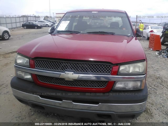 2GCEC13T451235618 - 2005 CHEVROLET SILVERADO C1500 RED photo 6