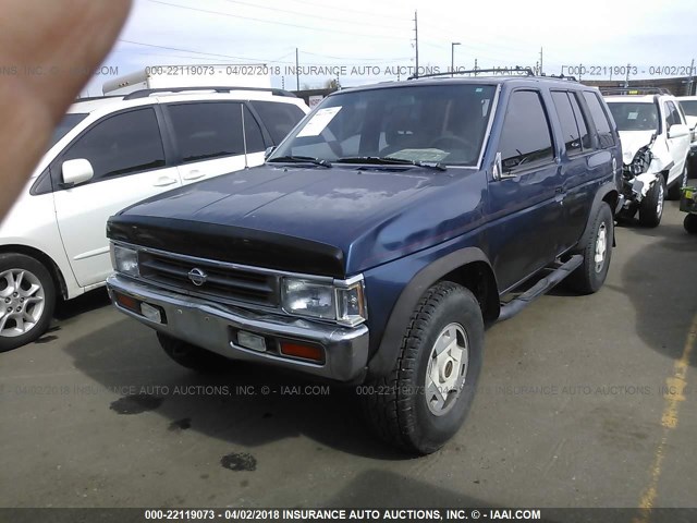 JN8HD17Y0PW115573 - 1993 NISSAN PATHFINDER XE/SE BLUE photo 2