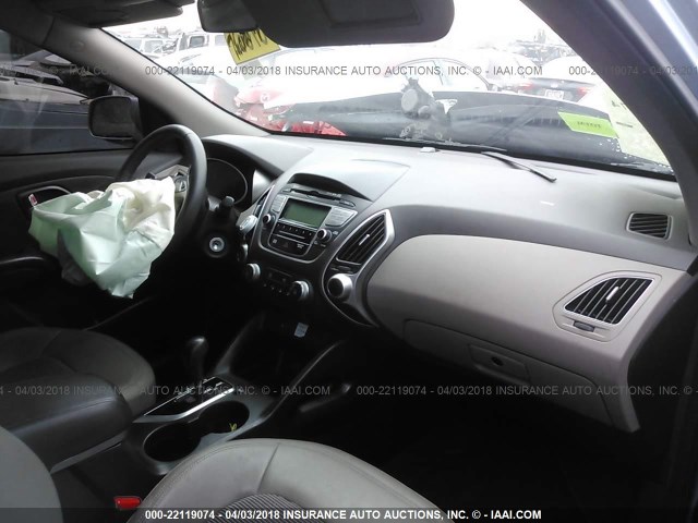 KM8JU3AC6CU501907 - 2012 HYUNDAI TUCSON GLS/LIMITED Light Blue photo 5