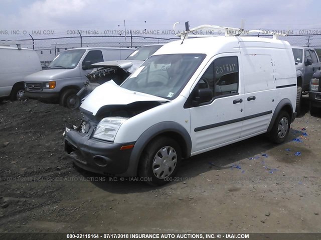 NM0LS7ANXDT145736 - 2013 FORD TRANSIT CONNECT XL WHITE photo 2