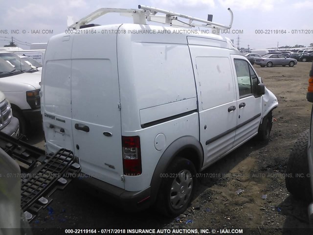 NM0LS7ANXDT145736 - 2013 FORD TRANSIT CONNECT XL WHITE photo 4