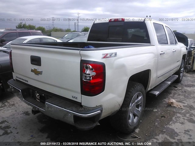 3GCUKSEC8FG117100 - 2015 CHEVROLET SILVERADO K1500 LTZ WHITE photo 4