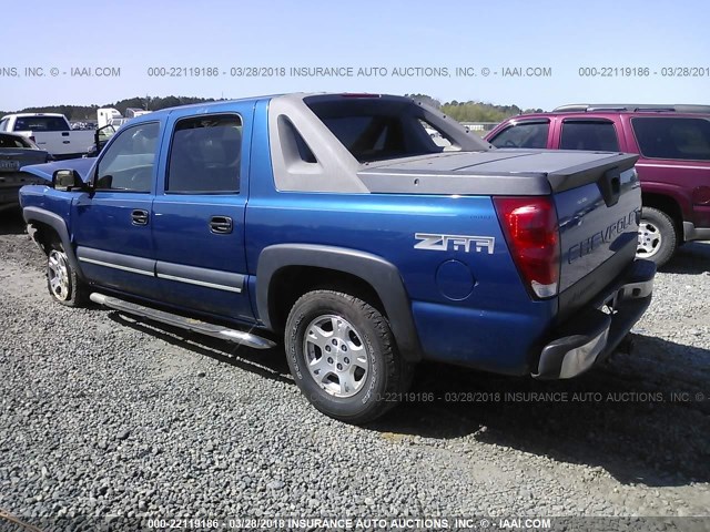 3GNEC12T64G116709 - 2004 CHEVROLET AVALANCHE C1500 BLUE photo 3