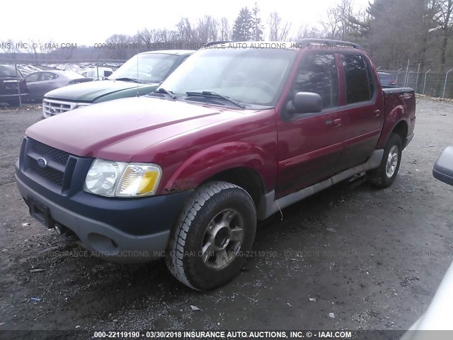 1FMZU77E33UA10195 - 2003 FORD EXPLORER SPORT TR  RED photo 2