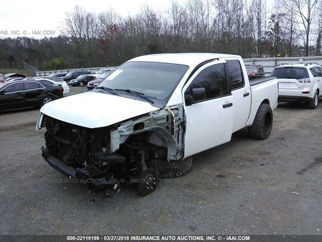 1N6AA07D28N348808 - 2008 NISSAN TITAN XE/SE/LE WHITE photo 2