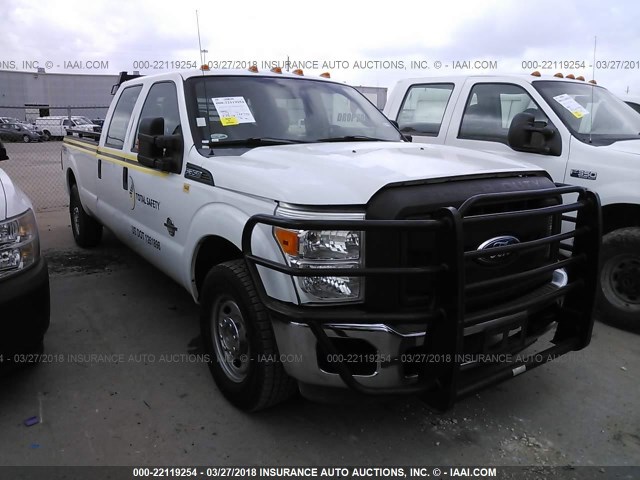 1FT8W3AT0BEA91448 - 2011 FORD F350 SUPER DUTY WHITE photo 1