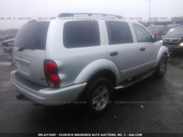 1D4HB58D64F111451 - 2004 DODGE DURANGO LIMITED SILVER photo 4