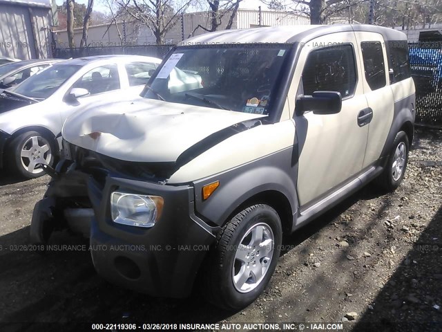 5J6YH286X5L024001 - 2005 HONDA ELEMENT EX BEIGE photo 2