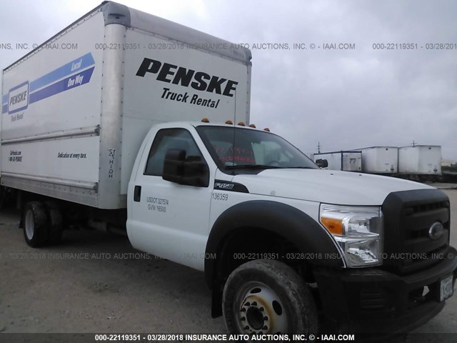 1FDUF4GY2FED21788 - 2015 FORD F450 SUPER DUTY WHITE photo 1