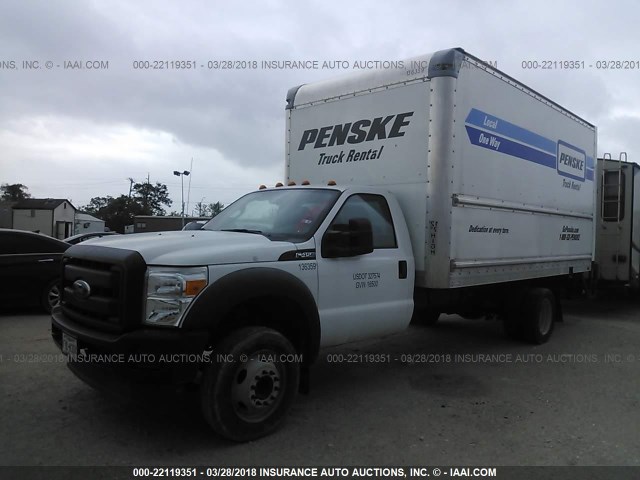 1FDUF4GY2FED21788 - 2015 FORD F450 SUPER DUTY WHITE photo 2