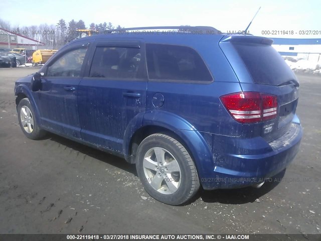 3D4PG5FV9AT108019 - 2010 DODGE JOURNEY SXT BLUE photo 3