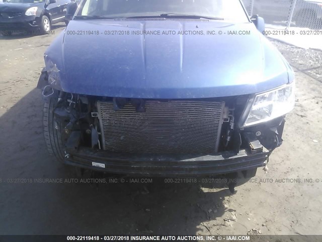 3D4PG5FV9AT108019 - 2010 DODGE JOURNEY SXT BLUE photo 6