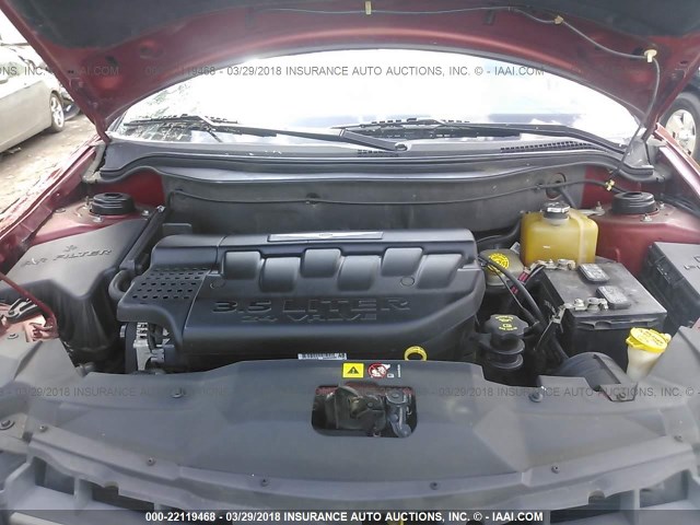 2A4GM68476R831534 - 2006 CHRYSLER PACIFICA TOURING MAROON photo 10