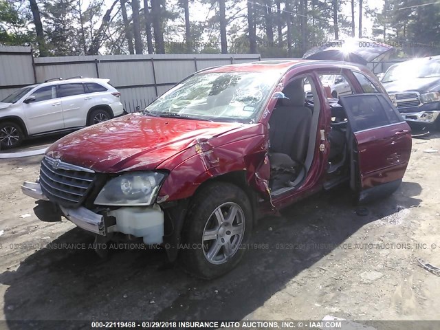 2A4GM68476R831534 - 2006 CHRYSLER PACIFICA TOURING MAROON photo 2