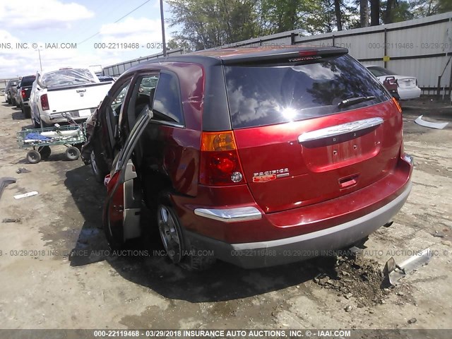 2A4GM68476R831534 - 2006 CHRYSLER PACIFICA TOURING MAROON photo 3