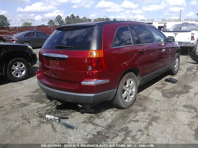 2A4GM68476R831534 - 2006 CHRYSLER PACIFICA TOURING MAROON photo 4