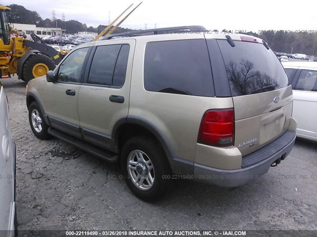 1FMZU63K43UA19705 - 2003 FORD EXPLORER XLT/XLT SPORT/NBX 金色 照片 3