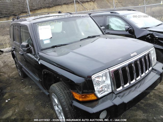 1J8HG48K38C149727 - 2008 JEEP COMMANDER SPORT Schwarz Foto 1