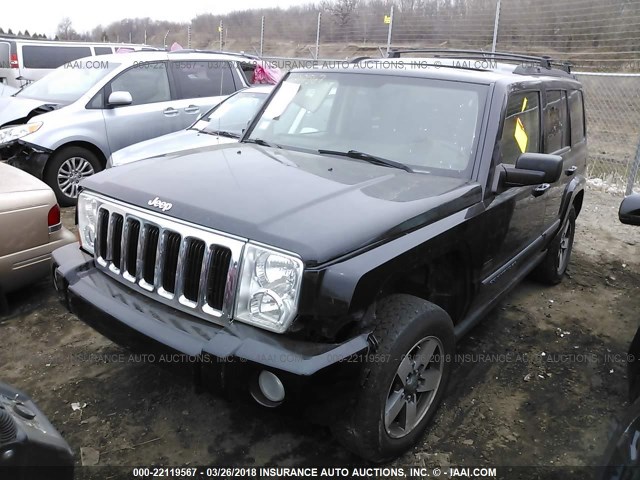 1J8HG48K38C149727 - 2008 JEEP COMMANDER SPORT Schwarz Foto 2