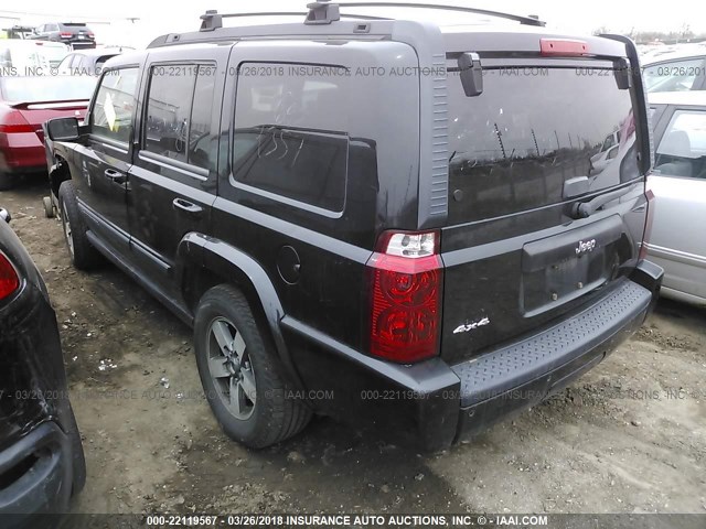 1J8HG48K38C149727 - 2008 JEEP COMMANDER SPORT Schwarz Foto 3