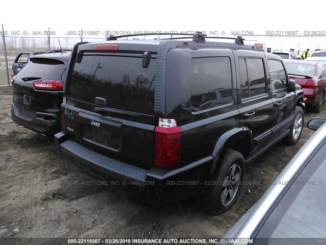 1J8HG48K38C149727 - 2008 JEEP COMMANDER SPORT Schwarz Foto 4