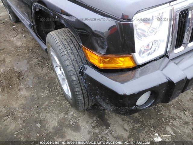 1J8HG48K38C149727 - 2008 JEEP COMMANDER SPORT Schwarz Foto 6