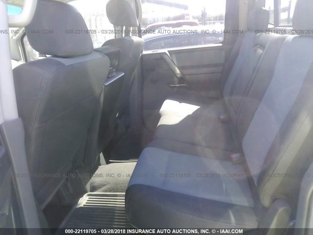 1N6AA07A56N567703 - 2006 NISSAN TITAN XE/SE/LE WHITE photo 8