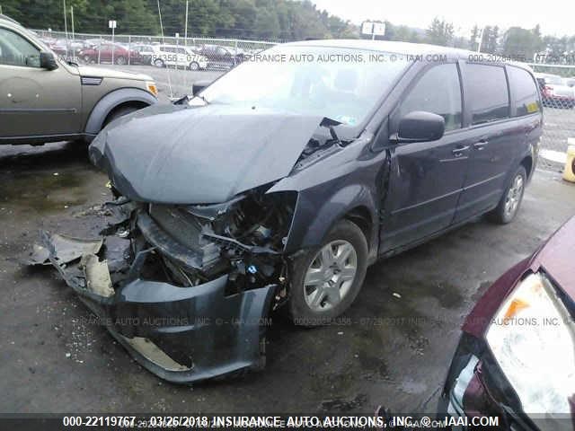 2C4RDGBG1CR311686 - 2012 DODGE GRAND CARAVAN SE GRAY photo 2