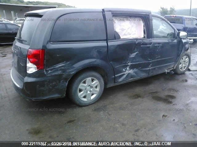 2C4RDGBG1CR311686 - 2012 DODGE GRAND CARAVAN SE GRAY photo 4