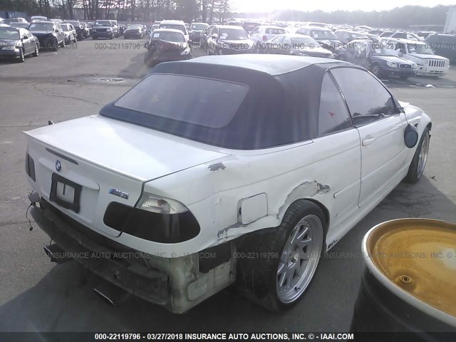 WBSBR93482EX23191 - 2002 BMW M3 WHITE photo 4