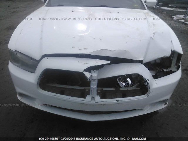 2C3CDXAG7CH255870 - 2012 DODGE CHARGER POLICE WHITE photo 6