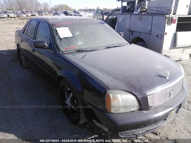 1G6KE54Y92U206469 - 2002 CADILLAC DEVILLE DHS BLACK photo 1