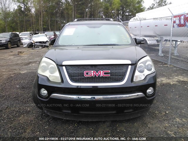 1GKER33738J117460 - 2008 GMC ACADIA SLT-2 BLACK photo 6