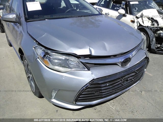 4T1BD1EB6GU050834 - 2016 TOYOTA AVALON HYBRID/PLUS/XLE PREM/LTD SILVER photo 6